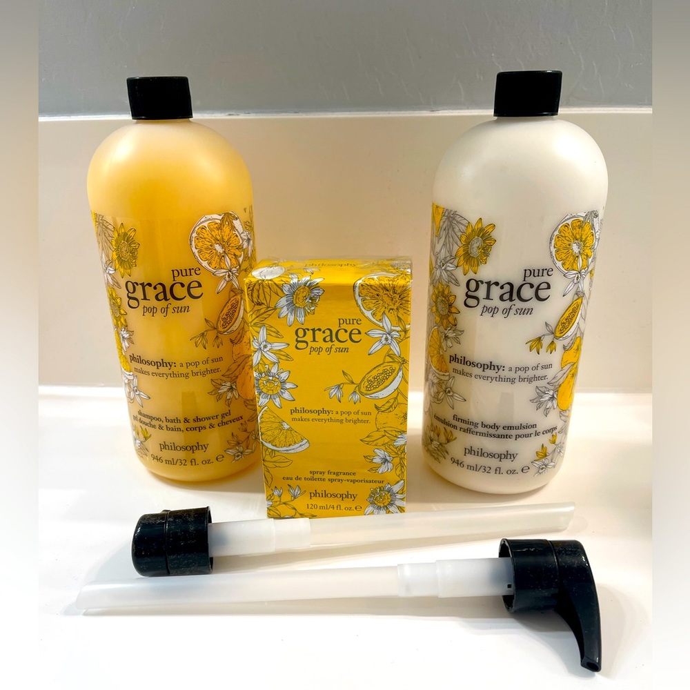 New Philosophy Pure Grace Pop of sun 3 pc set